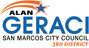 Alan Geraci Logo | San Marcos City Council District 3